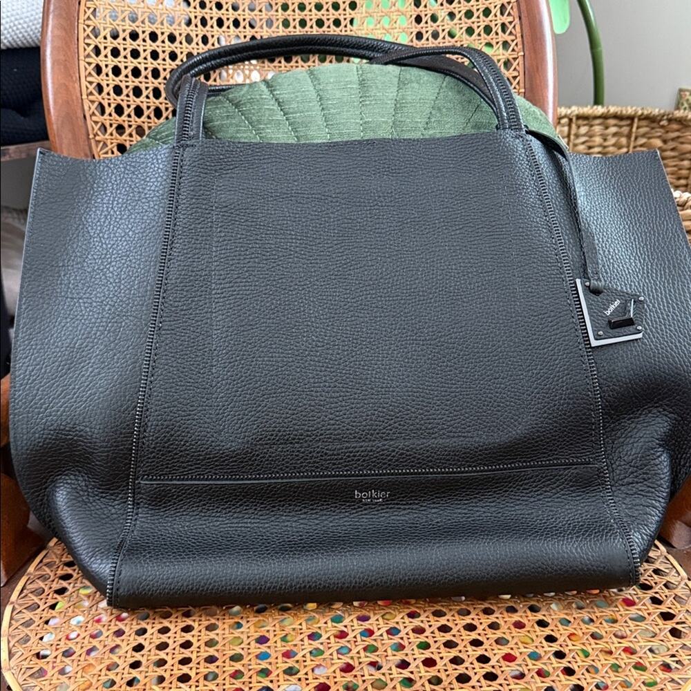 Botkier Black Leather Tote Bag